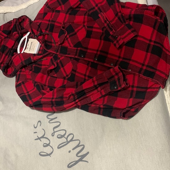 Red Flannel Hoodie - Picture 1 of 5